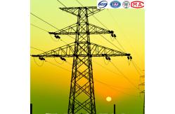 China Polygonal Conical 220kv River Crossing Lattice Steel Tower supplier