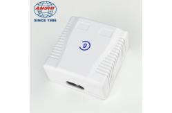 China Double Port FTP Surface Mount Box CAT6 3U Gold Plating supplier