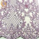 Elegance Beautiful Handmade Lace Fabric 20% Polyester For Party Dress for sale