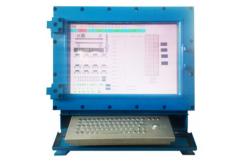 China Waterproof Desktop Metal Computer Keyboard with Laser Trackball , Rugged Keyboard supplier
