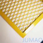 Yellow Architectural Expandable Metal Lath Panels Room Divider for sale