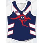Custom 4-14cm Sleeveless AFL Aussie Rules Jersey Singlets For training for sale