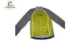 China Windproof Winter Printed Cycling Jerseys With Reflective Strip Mens Jacket supplier