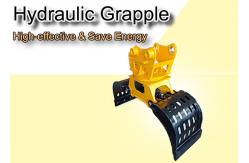 China rotating Hydraulic Grapple For 4-55tons Excavator Grabbing Log Rock Materials supplier