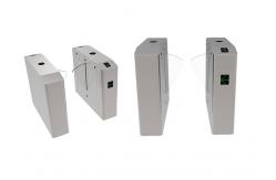 China BLDC Motor Flap Gate Turnstile DC24V Acrylic Fingerprint Bi Directional supplier