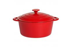 China Enamel cast iron soup pot supplier