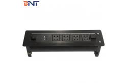 China Custom Conference Table Outlet , Motorized Flip Up Multimedia Desktop Socket supplier