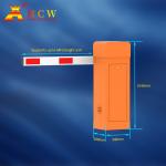HCW Traffic Pole Barrier Gate Adjustable Community Electric AC110V 150W OEM Parking for sale