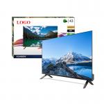 China Manufacturer OEM TV 55 4K Inch Frameless Smart TV With Bluetooth / Dolby for sale