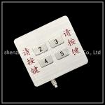 Small Vandal Proof Keyboard , Numeric 4 Key Keyboard With Usb / Ps2 Interface for sale