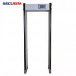 LCD Screen Door Metal Detector 6 Zones Multiple Frequency For Museum / School / Airports for sale