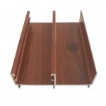 0.8-2.0mm Electrophoresis Aluminum Window Profiles Wood Grain Surfaces for sale