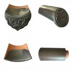 Graphic 180x110mm Grey Glazed Roof Tiles For Garden Pavilion Antique Style Buildings Roof for sale