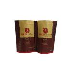 Custom Matte Finish Coffee Tea Bags , Aluminum Foil Stand Up Pouch With Zipper