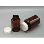 Brown Pet Bottles For Pharmaceuticals , 250ml Plastic Medicine Bottles With Lids for sale
