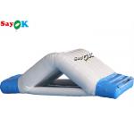 Water Iceberg Inflatable 3x2x1mH White Inflatable Water Toys Game Double Water Slide for sale