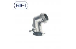 China Flexible 90 Degree Bx Connector Fmc Angle Squeeze Metal Hose Connector supplier