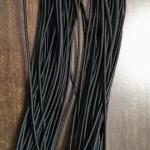 1.5mm Black Round Elastic Cord Polyester Elastic Bungee Cord for sale