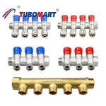 2 - 12 Outlets Brass Pex Manifold Pex manifold systems For Home Improvement