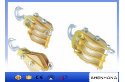 China 10 - 150KN Cable Pulling Pulley Block , Aluminous Alloy And Nylon Sheave Hoisting Tackle supplier