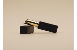 China Square Shape Empty Black Lipstick Tubes High Reliability For Cosmetic Packing supplier