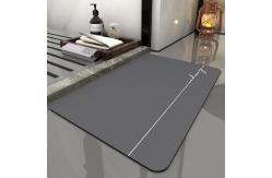 China 4mm Thick Non Slip Diatomite Bath Mat For Bathroom supplier
