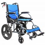 Aluminium Lightweight Manual Folding Wheelchair with Solid Castor for sale