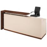 OEM ODM Office Reception Desks 1.8M Modern Wood Reception Desk for sale