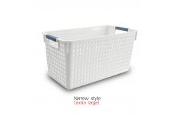 China 14x30cm Plastic Storage Basket Drawer Organizers Rectangle supplier