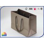 Nylon Handle 350g Coated Paper Shopping Bags Matte Lamination Customized Logo for sale
