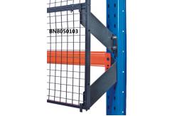 China ANSI Standard Pallet Rack Back Guard With Square Tube Framed 2250mm*1000mm supplier