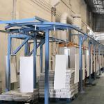 Optimized Overhead Conveyor Paint Line Powder Coating Line For Medium Weight Products for sale