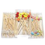 Bbq Accessories Long Bamboo Skewers Stick Bamboo Appetizer Toothpicks Of Sticks for sale