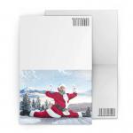 Merry Christmas Custom Lenticular Printing Greeting Card With Santa Claus 3D Effect for sale
