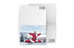 China Merry Christmas Custom Lenticular Printing Greeting Card With Santa Claus 3D Effect supplier
