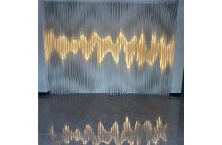 China 3.0mm Thickness Aluminum Ceiling Design Customized Wave Wall Baffle supplier