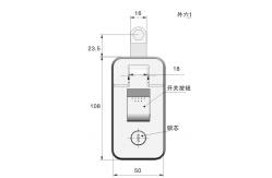 China Matt Standard Electrical Cabinet Door Lock Chrome Plated Cabinet Panel Lock supplier