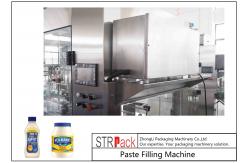 China Customized Mayonnaise / Ketchup Filling Machine , High Viscosity Piston Filler supplier
