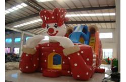 China Big clown cartoon inflatable slide - inflatable long slide with arch supplier