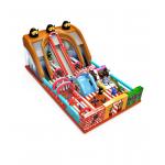 Red and Green Customized IP Colorful Children Fun Park Inflatable Slide Bouncy for sale