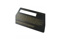 China Matt Gold Plated Stainless Steel Metal Membership Card With Custom Logo supplier
