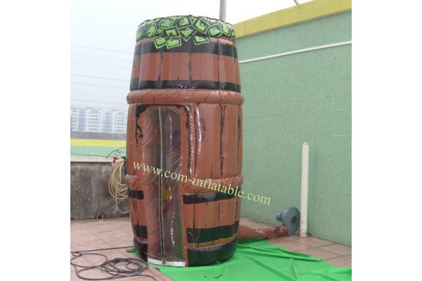 Inflatable barrel model carton