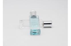 China 50ml Clear Square Rectangle Shape Empty Glass Perfume Bottles supplier