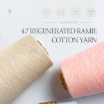 Ne20 Recycle Polyester Dty Yarn Recycled Cotton Raw White For Knitting for sale