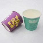 Custom logo print disposable paper water cup for hotel for sale