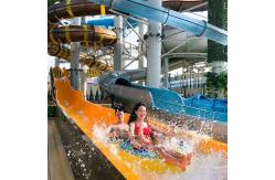 China Amusement Splash Water Playground Fiberglass Water Slides For Theme Park supplier