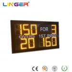 Small Model Digital Cricket Scoreboard In Yellow Color With IR Hand Held Remote Control for sale