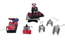 China 220V Semi Automatic 8 In 1 Combo Heat Press Machine supplier