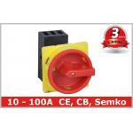 5 Pole Isolator Disconnector 50A 80A 100A for Emergency Machinery Stop for sale