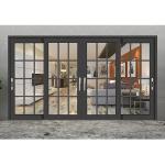 Customized Modern Home Hotel Villa Interior Living Room Patio Sun Proof Aluminum Glass Sliding Door for sale